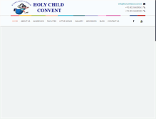 Tablet Screenshot of holychildconvent.com